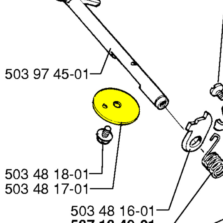 Tarcza ssąca 5034817-01 w grupie Części Zamienne / Części zamienne Pilarki / Części zamienne Husqvarna 40 w GPLSHOP (5034817-01)