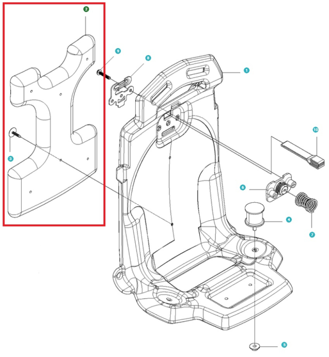 Podkładka w grupie Części Zamienne / Części zamienne Dmuchawy do liści / Części zamienne Husqvarna 530BT w GPLSHOP (5041482-01)