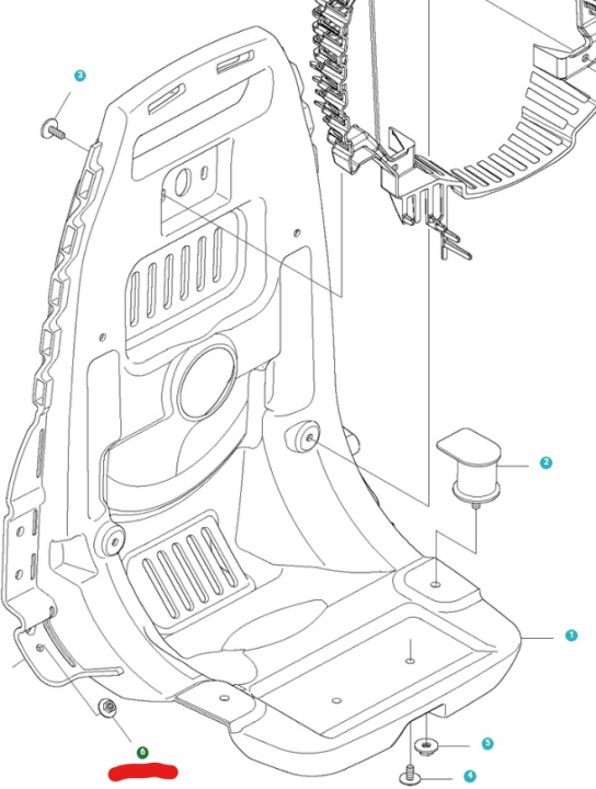 Nakrętka w grupie Części Zamienne / Części zamienne Dmuchawy do liści / Części zamienne Husqvarna 580BTS w GPLSHOP (5051826-01)