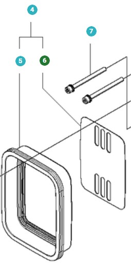 Ekran T110882320 w grupie Części Zamienne / Części zamienne Dmuchawy do liści / Części zamienne Husqvarna 360BT w GPLSHOP (5122604-01)