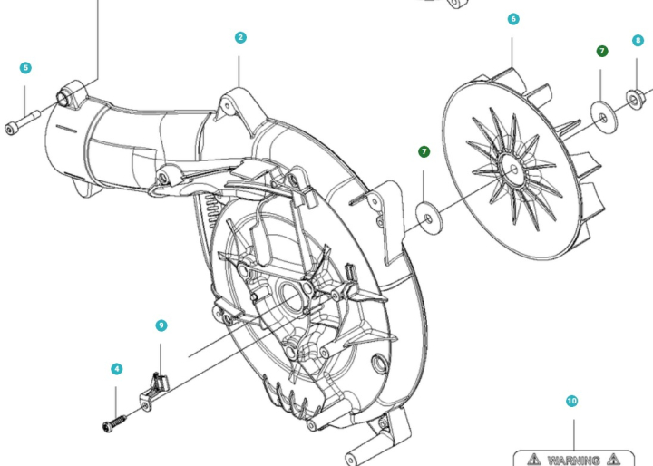 Pralka w grupie Części Zamienne / Części zamienne Dmuchawy do liści / Części zamienne Husqvarna 525BX w GPLSHOP (5157047-01)