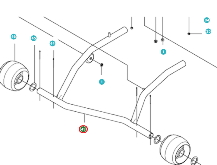 Rama przekładni w grupie Części Zamienne / Części zamienne Jonsered Kosiarki samojezdne / Części zamienne Jonsered FR 2312 MA w GPLSHOP (5224519-02)