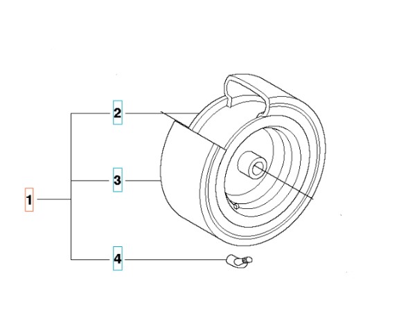 Koło R111B, R111B5, R112C, R112C5, R112iC w grupie Części Zamienne / Części zamienne Rider / Części zamienne Husqvarna Rider 112C5 w GPLSHOP (5255847-01)