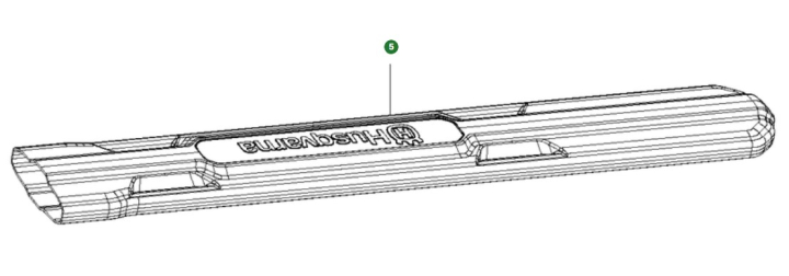 Osłona ostrza w grupie Części Zamienne / Części zamienne Nożyce do żywopłotu / Części zamienne Husqvarna 120iTK4-H w GPLSHOP (5293642-01)