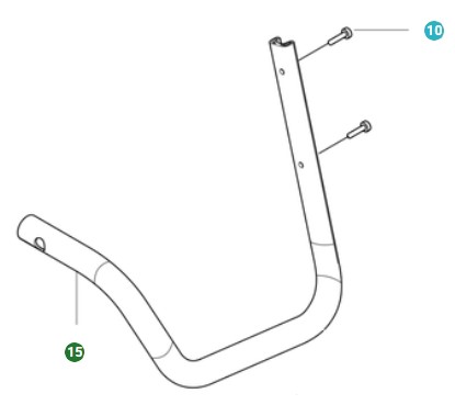 Rama zderzaka lewego w grupie Części Zamienne / Części zamienne Dmuchawy do liści / Części zamienne Husqvarna 550iBTX w GPLSHOP (5310179-01)