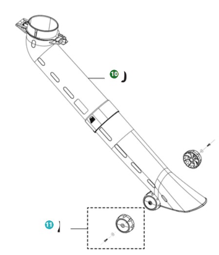 Zespół rur w grupie Części Zamienne / Części zamienne Dmuchawy do liści / Części zamienne Husqvarna 120iBV w GPLSHOP (5311478-74)