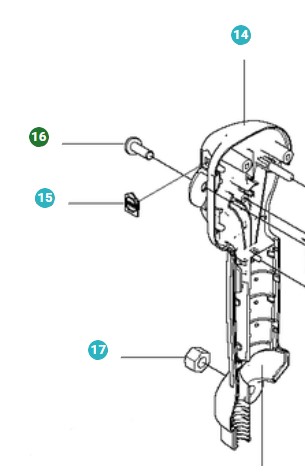 Gwint osi w grupie Części Zamienne / Części zamienne Dmuchawy do liści / Części zamienne Husqvarna 580BTS w GPLSHOP (5371412-03)