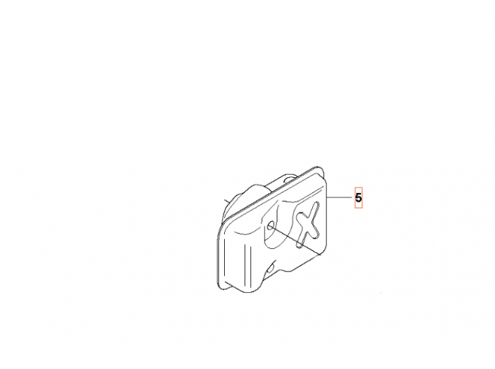 Tłumik w grupie Części Zamienne / Części zamienne Nożyce do żywopłotu / Części zamienne Husqvarna 123HD60 w GPLSHOP (5443038-01)