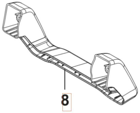 Stopa wspierająca 5460904-01 w grupie Części Zamienne / Części zamienne Myjki ciśnieniowe / Części zamienne Husqvarna PW130 w GPLSHOP (5460904-01)