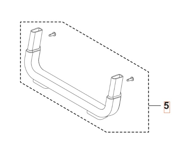 Wsparcie stóp 5460918-01 w grupie Części Zamienne / Części zamienne Myjki ciśnieniowe / Części zamienne Husqvarna PW240 w GPLSHOP (5460918-01)