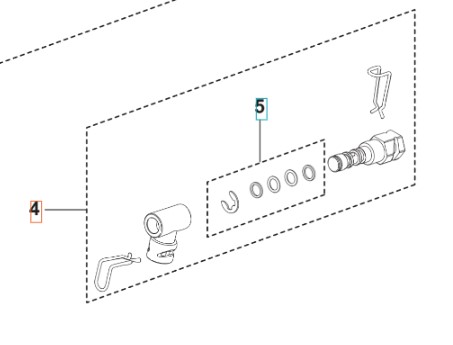 System adapterów 5460929-01 w grupie Części Zamienne / Części zamienne Myjki ciśnieniowe / Części zamienne Husqvarna PW240 w GPLSHOP (5460929-01)