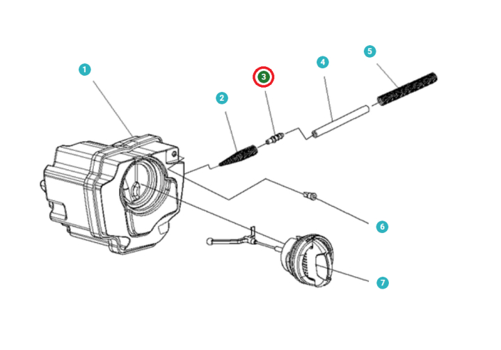 Rura 5748009-01 w grupie Części Zamienne / Części zamienne Pilarki / Części zamienne Husqvarna 120i w GPLSHOP (5748009-01)