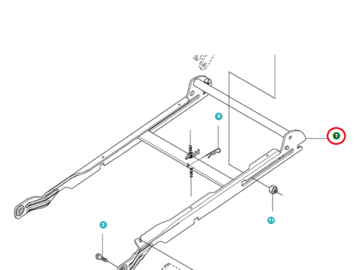 Rama przekładni w grupie Części Zamienne / Części zamienne Jonsered Kosiarki samojezdne / Części zamienne Jonsered FR 2216 MA 4x4 w GPLSHOP (5781774-02)