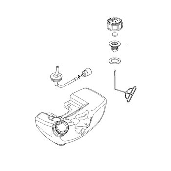 Zbiornik paliwa kompletny w grupie Części Zamienne / Części zamienne Dmuchawy do liści / Części zamienne Husqvarna 580BTS w GPLSHOP (5783115-02)