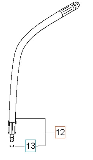 Łącznik Do Węża Sp 5926176-13 w grupie Części Zamienne / Części zamienne Myjki ciśnieniowe / Części zamienne Husqvarna PW460 w GPLSHOP (5926176-13)