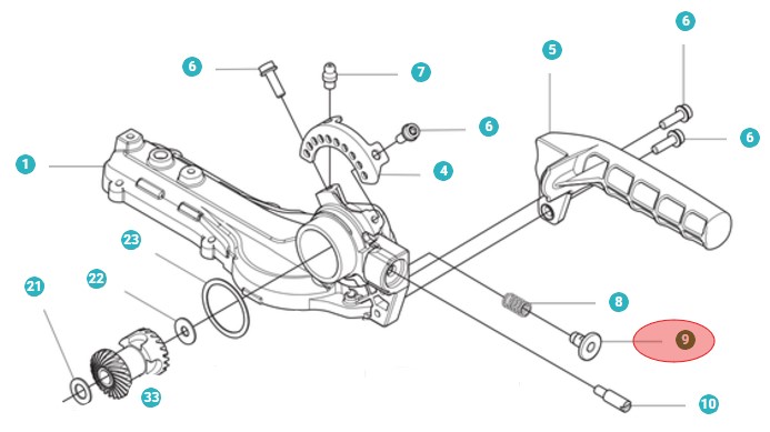 Zatrzymywać się w grupie Części Zamienne / Części zamienne Nożyce do żywopłotu / Części zamienne Husqvarna 525HE4 w GPLSHOP (5963160-01)