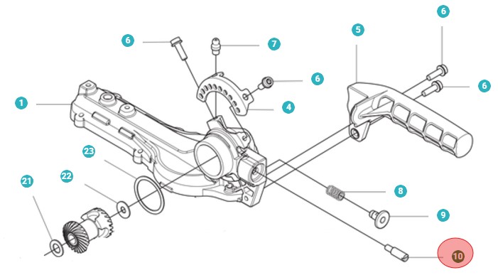 Szpilka w grupie Części Zamienne / Części zamienne Nożyce do żywopłotu / Części zamienne Husqvarna 525HE4 w GPLSHOP (5963161-01)