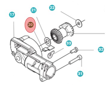 Uszczelnienie obudowy przekładni w grupie Części Zamienne / Części zamienne Nożyce do żywopłotu / Części zamienne Husqvarna 525HE4 w GPLSHOP (5979741-01)