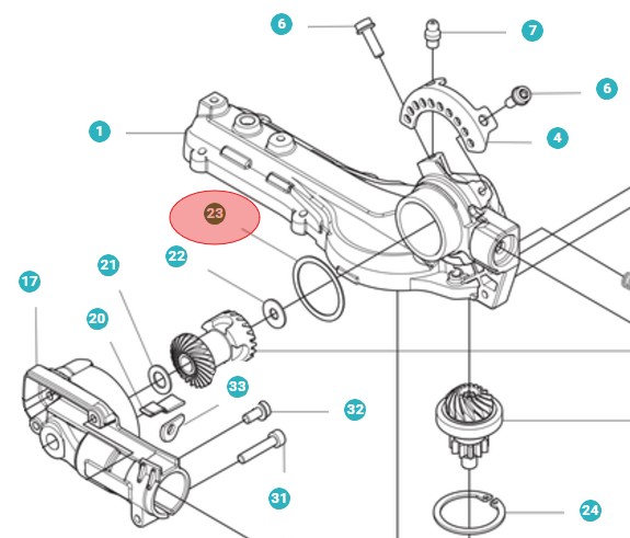 Pierścień dystansowy 37,5X31 w grupie Części Zamienne / Części zamienne Nożyce do żywopłotu / Części zamienne Husqvarna 525HE4 w GPLSHOP (5987048-01)