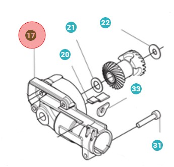 Ousing Assy Część zamienna w grupie Części Zamienne / Części zamienne Nożyce do żywopłotu / Części zamienne Husqvarna 525HE4 w GPLSHOP (5999754-01)